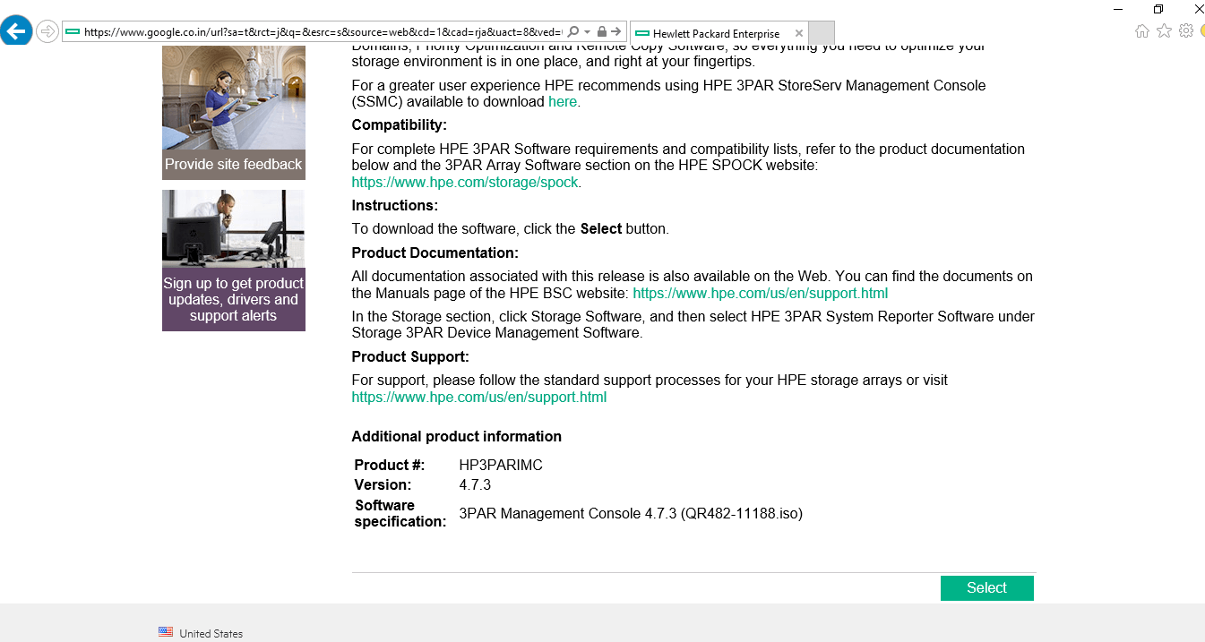 Download HP 3PAR Management Console 1