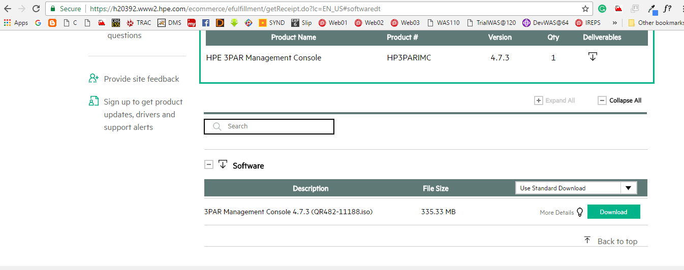 Download HP 3PAR Management Console 2