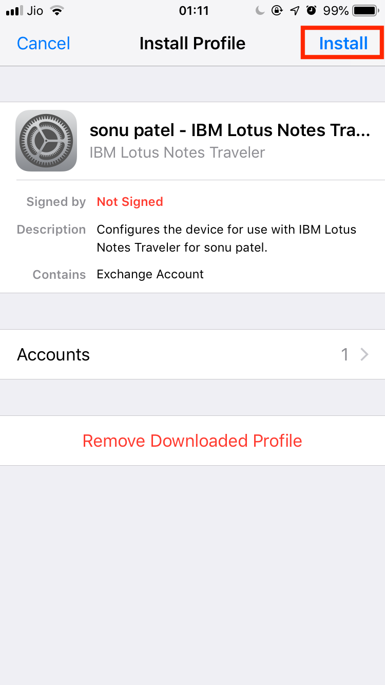 ibm notes traveler app
